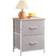 Somdot Nightstand with 2 Drawers Bedside Table 11.8x16.5"