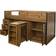 LPD Furniture Industrial Oak Midsleeper Cabin Bed with Storage Rocco