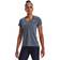 Under Armour Women's Tech Twist V-Neck T-Shirt Downpour Gray/Harbor Blue