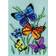 5"X7" Stitched In Yarn Butterflies Galore Needlepoint Kit