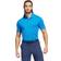 adidas Ottoman Stripe Mens Golf Polo, Blue Rush/Mint