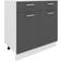VCM Esilo White/Anthracite Rullebord 46x80cm