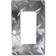 AMERELLE Chrome 1-Gang Decorator/Rocker Wall Plate 1-Pack Grey