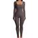 OQQ Ribbed Long Sleeve Sport Jumpsuits - Tea Leaf