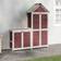 vidaXL Set Rimessa Attrezzi Da Giardino 2pz Moka Legno Massello Pino (Superficie edificio )