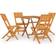 vidaXL square, without Garden Patio Dining Set, 1 Table incl. 4 Chairs