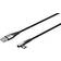 Goobay USB-A opladerkabel 60W tekstil vinklet stik