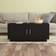 vidaXL Engineered Wood Black Soffbord 50x102cm