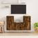 vidaXL smoked oak Unit TV Bench
