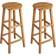 vidaXL 2x Solid Acacia Bar Stool