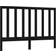 vidaXL Solid Pine Black Headboard