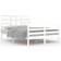 vidaXL white, Solid Wood Bed Frame Bed Base