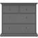 Tvilum Paris Mat Grey Chest of Drawer 96.2x86.9cm