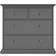 Tvilum Paris Mat Grey Kommode 96.2x86.9cm