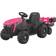 Jamara Traktor Super Load mit Anhänger pink 12V