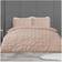 Sleepdown Ruched Pleats Duvet Cover Pink (260x220cm)