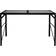 Vitavia Tafel Aluminium Zwart Met Polycarbonaat 16mm 121x54x76cm