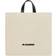 Jil Sander Minimalistisk Canvas Tote Bag - Hvid