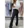 Vero Moda Vmamira Medelhög Byxor Black XXL/30