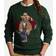 Polo Ralph Lauren Knitted Crew Neck Bear Sweater New Forest Heather