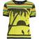 Desigual Palm Tree Knit Top Short Sleeve Crew Neck - Yellow