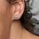 Pandora Disney Cinderella Pumpkin Carriage Earrings - Silver/Blue/Transparent