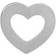 Stine A Petit Open Love Heart Earring - Silver