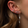 Stine A Petit Open Love Heart Earring - Silver