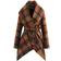 Chicwish Women's Turn Down Shawl Collar Wool Coat - Caramel