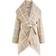 Chicwish Women's Turn Down Shawl Collar Wool Coat - Camel