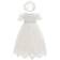 Silver Mermaid Baby Girl's Baptism Christening Dress - Ivory White