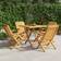 vidaXL 5 Piece Garden Patio Dining Set, 1 Table incl. 4 Chairs