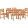 vidaXL 7 Garden Patio Dining Set, 1 Table incl. 6 Chairs