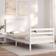 vidaXL Frame with Headboard White White