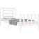 vidaXL Frame with Headboard White White