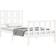vidaXL Frame with Headboard White White