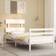 vidaXL Frame with Headboard White White