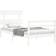 vidaXL Frame with Headboard White White
