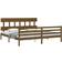 vidaXL Bed Frame with Headboard Honey