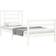 vidaXL Frame with Headboard White White