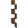 vidaXL brown oak Corner Engineered Wall Shelf