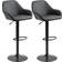Homcom Adjustable Swivel Black Bar Stool 106cm 2pcs
