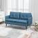 Homcom Button Tufted Dark Blue Sofa 139cm 2 Seater