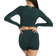 Gymshark Vital Seamless 2.0 Crop Top - Woodland Green Marl