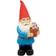 Gardenkraft Gnome With Flower Pot Solar Light Ornament