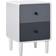 Homcom Simple Grey Bedside Table 38x39.8cm