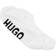 HUGO BOSS Logo Soles Invisible Socks 2-pack - White