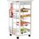 Homcom Rolling Kitchen Cart Trolley Table 37x47cm