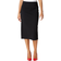 Roman Stretch Jersey Textured Pencil Skirt - Black