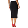 Roman Stretch Jersey Textured Pencil Skirt - Black